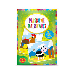 Piaskowe malowanki Krowa, kura 018783