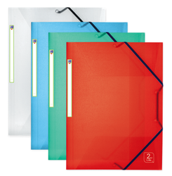 Teczka Oxford A4 2LIFE PP mix szeroka 354557