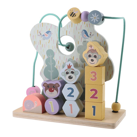 Trefl Zabawka drewniana Bead maze Shapes&numbers 618235