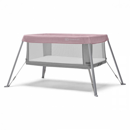 Kinderkraft łóżeczko turystyczne Movi Pink 918430