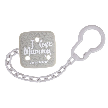 Canpol łańcuszek do smoczka i love mummy 024349