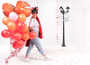 Balon foliowy usta 86,5x65cm mix 011618