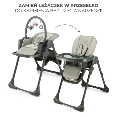 Kinderkraft Tummie Grey krzesełko do karmienia 925049