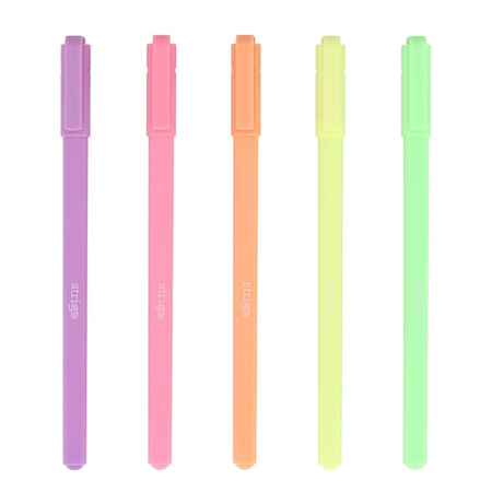 Strigo Długopisy Żelowe w 5 Pastelowych Kolorach 885267