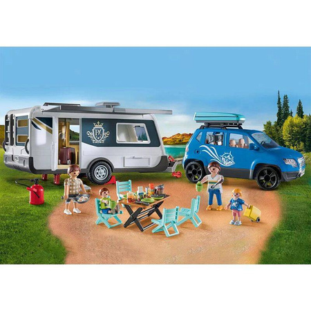 Playmobil 71423 Samochód z przyczepą kempingową 
