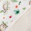 Ręcznik z kapturem printed line lazy 100x100 ceba baby