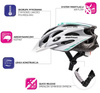 Kask rowerowy meteor mv29 drizzle l 58-61cm black/dark grey 039506