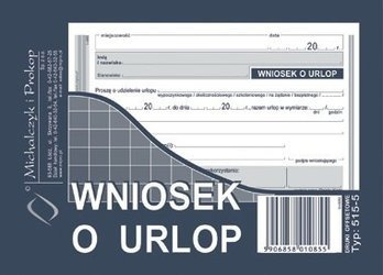 Druk wniosek o urlop a6 515-5