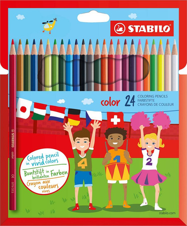Kredki stabilo color 24 kolory neon