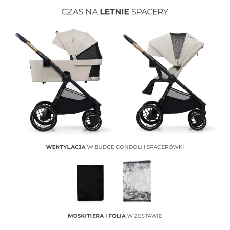 Kinderkraft  Nea 2 Soft Beige 2w1 926039 Wózek wielofunkcyjny