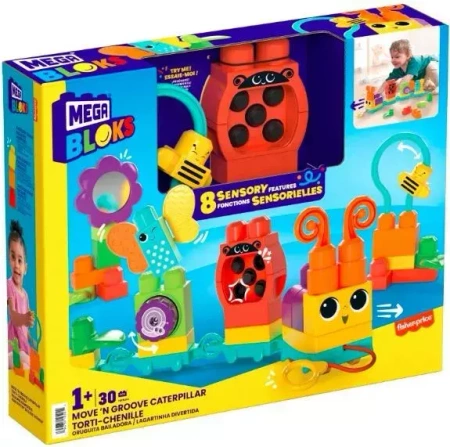 Mega Bloks HKN44 Aktywizująca gąsieniczka do ciągnięcia 105014