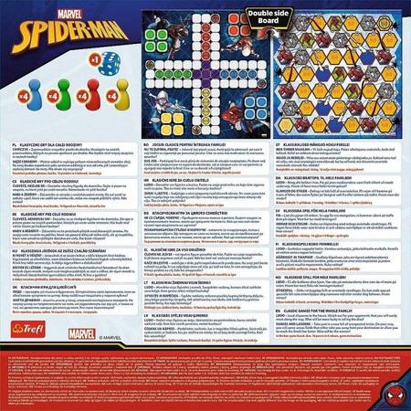 Gra Trefl 2w1 Chińczyk/Węże i drabiny Spider-Man 024197