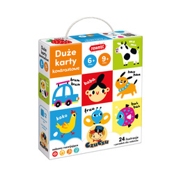 CzuCzu: Duże karty kontrastowe dla dzieci w wieku 6 mies.+ 9 mies.+