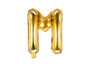 Balon foliowy litera "m", 35cm, złoty