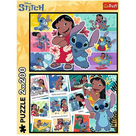 Puzzle Trefl 2x200 Wesołe życie Stitcha 133349