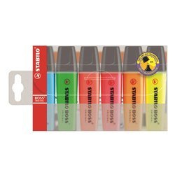 Zakreślacze stabilo boss original 6 kolorów