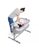 Kinderkraft łóżeczko dostawne neste air grey light melange 915484