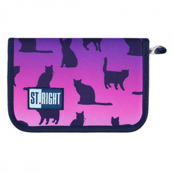 Piórnik dwuklapkowy bez wyposażenia Pc-03 Stright Night Cats 645587