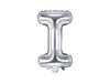 Balon foliowy litera "i", 35cm, srebrny