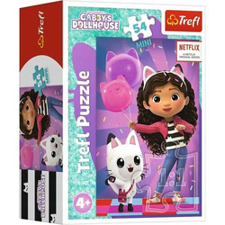 Puzzle trefl 54 mini Koci Domek Gabi Z Gabi zawsze jest wesoło 197754