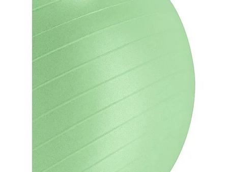 Piłka gimnastyczna z pompką 65cm Fitball zielona 436252