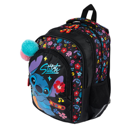 PLECAK 4-KOMOROWY BPL-58 STITCH BLACK ALOHA 679865