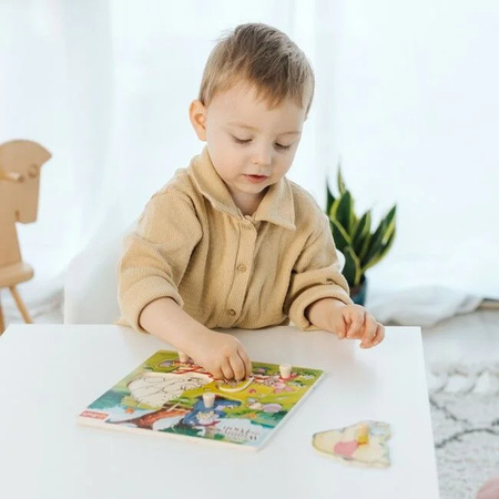 Trefl Zabawka drewniana Puzzle mini Winnie 618525