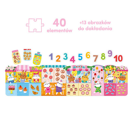 CzuCzu Puzzle Cyfry Króliczki 3+ 4+ 493372