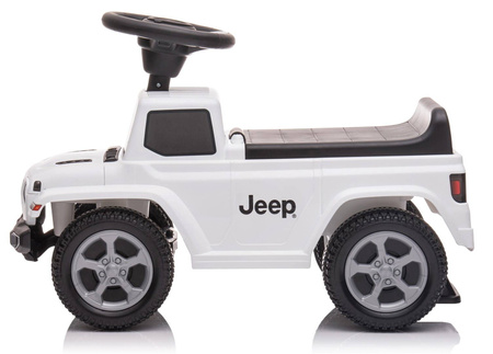 Jeździk pchacz chodzik Jeep Rubicon Gladiator biały 61x28x42cm 644178