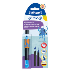 Pelikan Pióro kulkowe Griffix neon black dla leworęcznych blister 821010