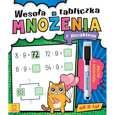 Wesoła tabliczka mnożenia z pisakiem. Piszę i zmazuję (od 8 lat) 135619
