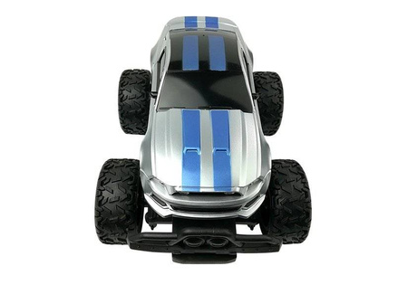 Auto zdalnie sterowane R/C 6,5 km/h wysokie koła srebrne 996577