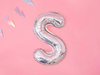 Balon foliowy litera "s", 35cm, holograficzny