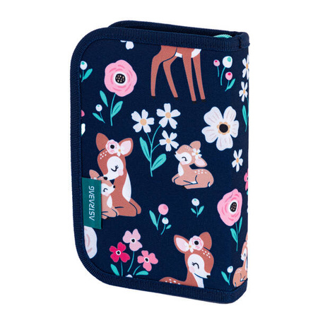 Piórnik pojedynczy dwuklapkowy bez wyposażenia Astrabag Baby Deer AC1 224008