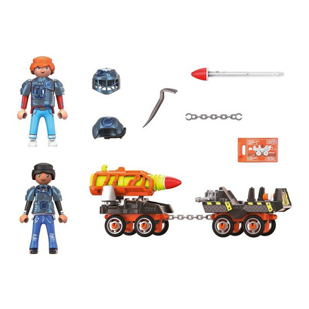 Playmobil 70929 Dino Mine Wózek z rakietą