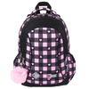 PLECAK 3-KOMOROWY STRIGHT BP-26 PINK CHECKERED 680373