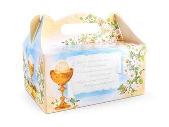 Ozdobne pudełka na ciasto komunijne (1 op. / 10 szt.)