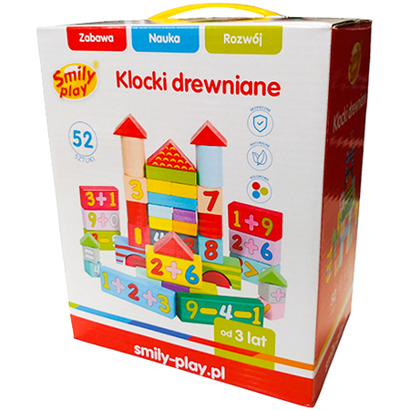 Klocki drewniane 52szt 849412