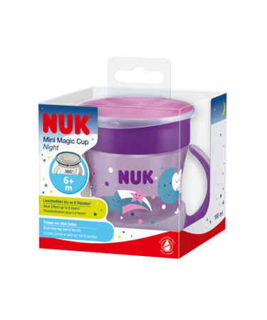 Nuk Kubek świecący w ciemności Evollution Mini Magic cup night 372493