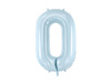 Balon foliowy cyfra 0 72cm jasny niebieski 034549