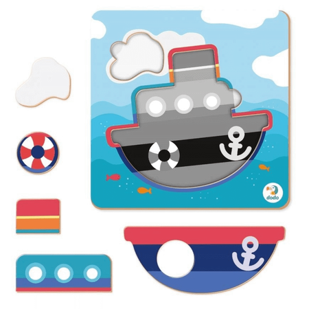 Puzzle Sorter Mini 5el Statek 242985