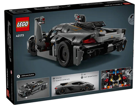 Lego 42173 Technic Szary hipersamochód Koenigsegg Jesko Absolut
