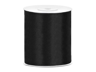 Tasiemka satynowa 100MM/25M czarny