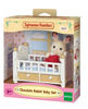 Sylvanian families 5017 zestaw dziecko królik + łóżeczko