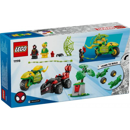 Lego 11198 Spidey Pościg Spina za Electro w dinopojeździe