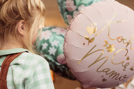 Balon foliowy Kocham Cię Mamo 45cm różowy 120259