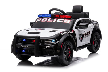 Auto na akumulator Dodge Charger Policyjny biało-czarny 022237