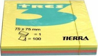 Notes samoprz.tres 75*75 rainbow tęczowy