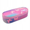 PIÓRNIK SASZETKA USZTYWNIONA Z WEWNĘTRZNĄ KLAPKĄ STRIGHT PC-01 PINK BUTTERFLIES 680021