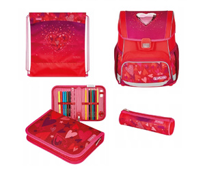 Herlitz Tornister z wyposażeniem Loop Plus Sweet Hearts 282497
